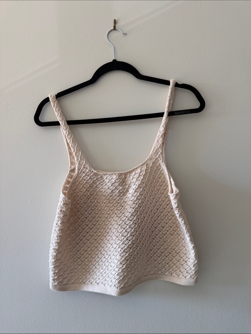Cream Crochet Tank Top — Women’s